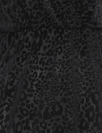 Rochie scurta Fransa Curve, negru
