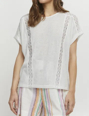 Tricou b.young, alb