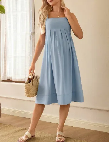 Rochie medie SHEIN Maternity, albastru