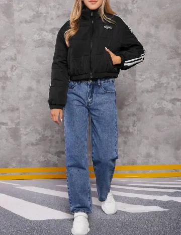 Geaca Shein Kids, negru