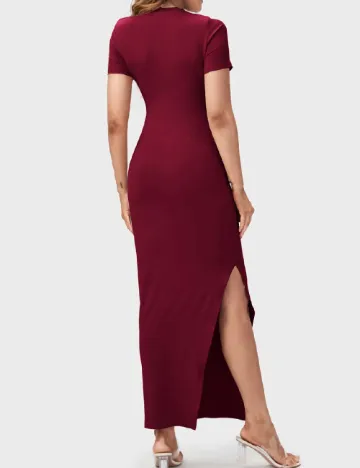 Rochie lunga SHEIN Maternity, visiniu