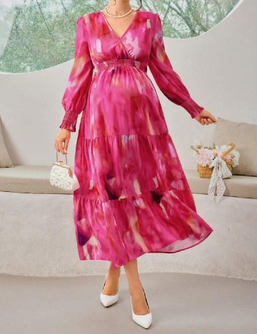 Rochie lunga SHEIN Maternity, roz
