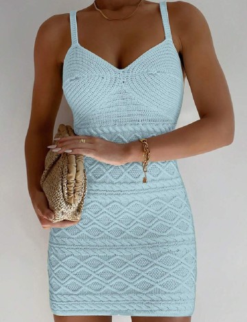 Rochie scurta SHEIN, albastru