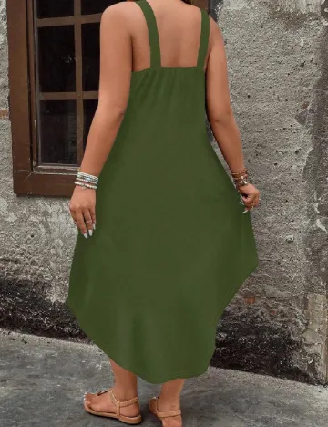 Rochie medie SHEIN CURVE, verde