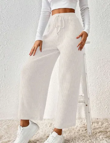 Pantaloni SHEIN, alb