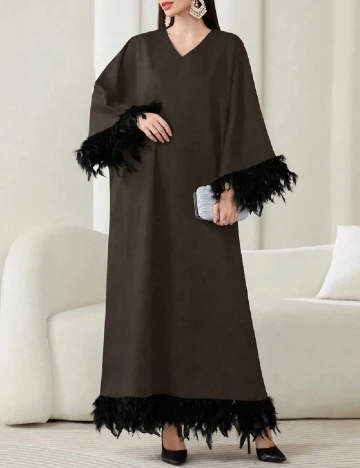 Rochie lunga SHEIN, maro