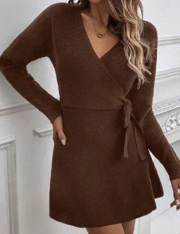 Rochie scurta SHEIN, maro