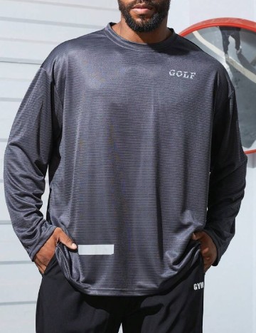 Bluza SHEIN Plus Size Men, gri