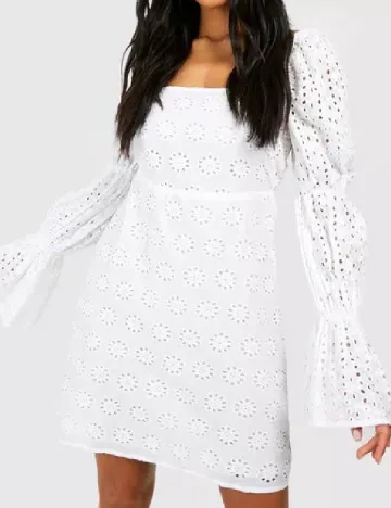 Rochie scurta Boohoo, alb