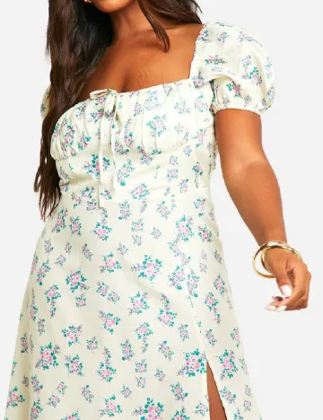 Rochie lunga Boohoo Plus Size, floral print