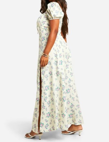 Rochie lunga Boohoo Plus Size, floral print