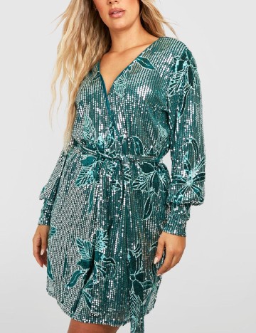 Rochie scurta Boohoo, verde