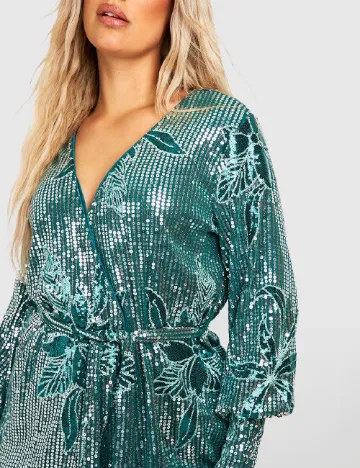 Rochie scurta Boohoo, verde