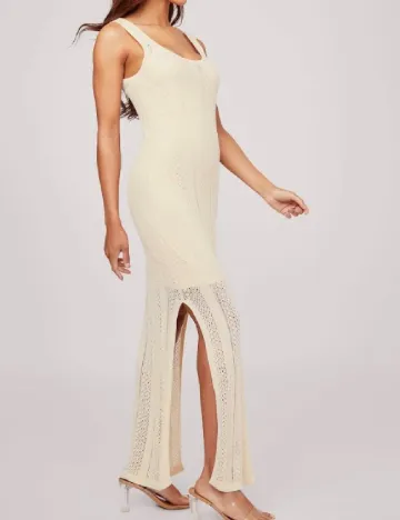 Rochie lunga Guess, crem