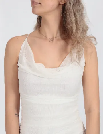 Rochie medie Boohoo, alb