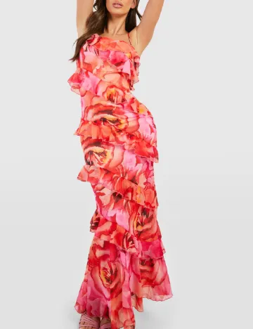 Rochie lunga Boohoo, mix culori