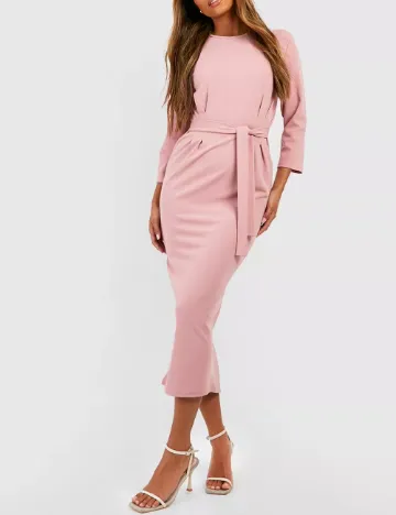 Rochie medie Boohoo, roz