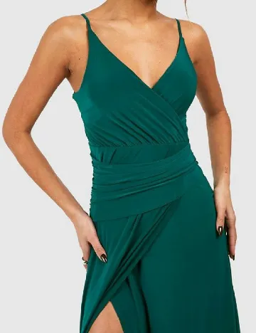 Rochie lunga Boohoo, verde