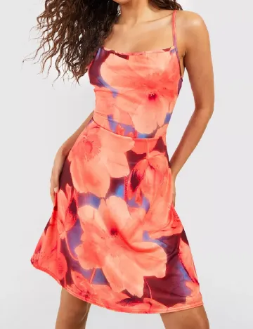 Rochie scurta Boohoo, floral print