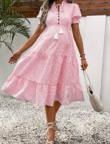 Rochie medie SHEIN Maternity, roz Roz