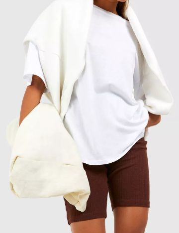 Pantaloni scurti Boohoo, maro