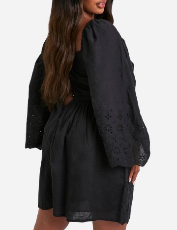 Rochie scurta Boohoo Plus Size, negru