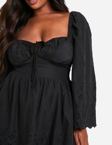 Rochie scurta Boohoo Plus Size, negru