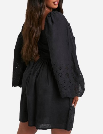 Rochie scurta Boohoo Plus Size, negru