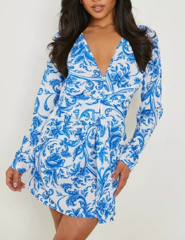 Rochie scurta Boohoo, albastru
