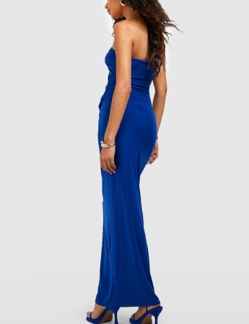 Rochie lunga Boohoo, albastru