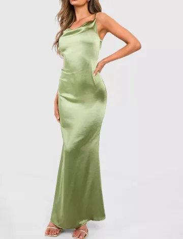 Rochie lunga Boohoo, verde