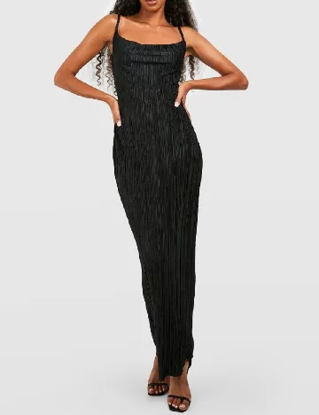 Rochie lunga Boohoo, negru