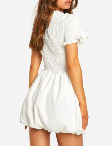 Rochie scurta Boohoo, alb