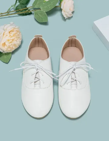 Pantofi Shein Kids, alb