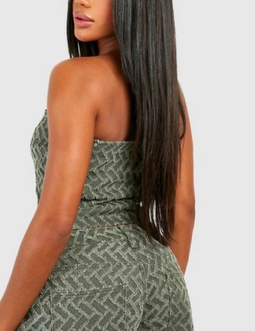 Top Boohoo, verde