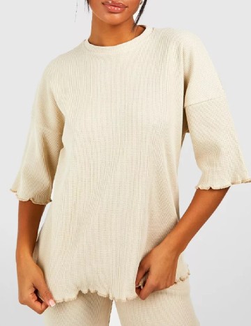 Bluza Boohoo, crem