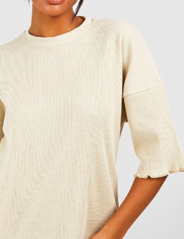 Bluza Boohoo, crem