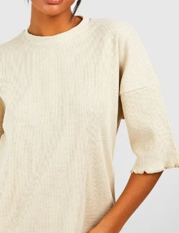 Bluza Boohoo, crem