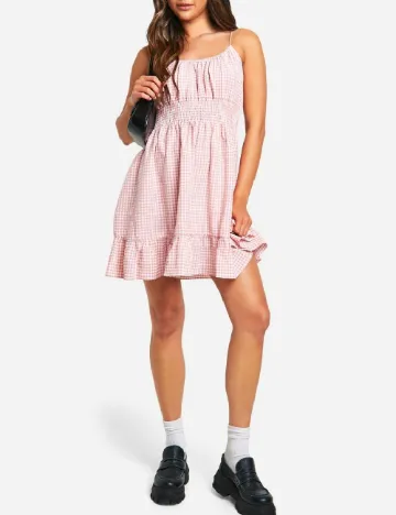 Rochie scurta Boohoo, roz