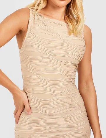 Rochie lunga Boohoo, crem