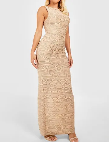 Rochie lunga Boohoo, crem