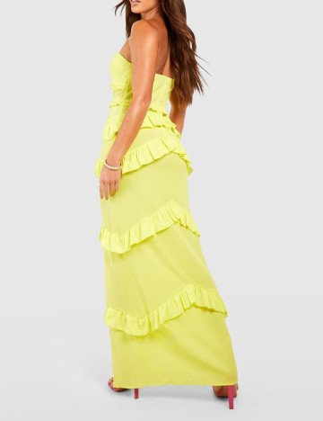 Rochie lunga Boohoo, galben