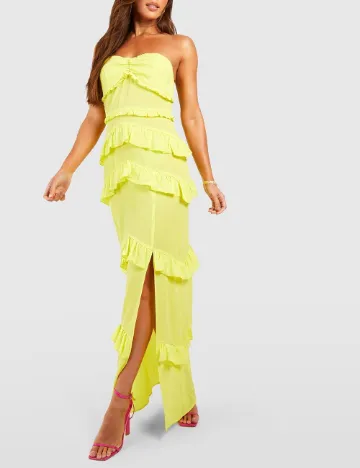 Rochie lunga Boohoo, galben