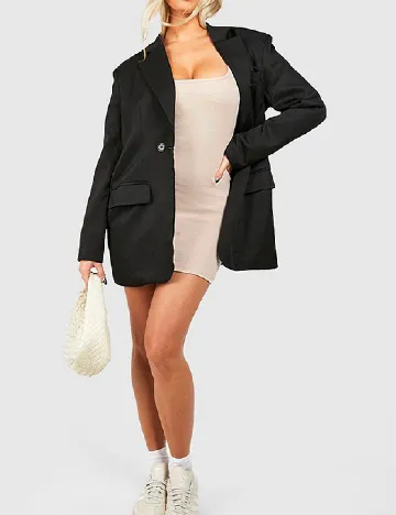 Rochie scurta Boohoo, crem