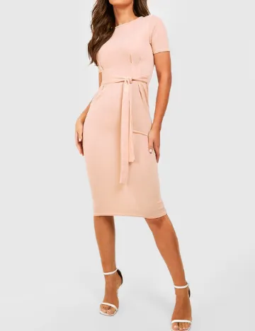 Rochie medie Boohoo, roz