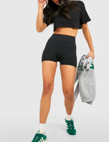 Pantaloni scurti Boohoo, negru