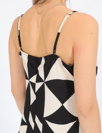 Rochie scurta Only, alb/negru