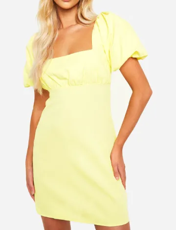 Rochie scurta Boohoo, galben