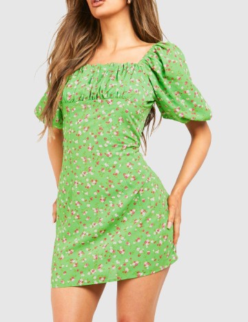 Rochie scurta Boohoo, verde