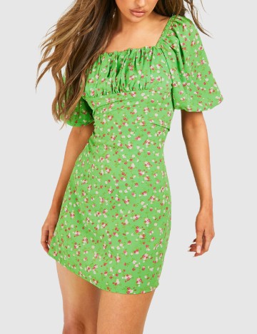 Rochie scurta Boohoo, verde